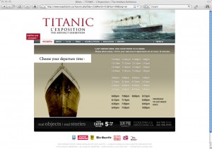 Siteweb (2009) - Titanic l'Exposition | KIKDESIGN.ca - Branding-Web-Media - Agence web - SEO - Graphisme - Logo - Pub - Imprimerie - Création - Montages - Vidéo - Audio - 3D - Gestion de médias sociaux
