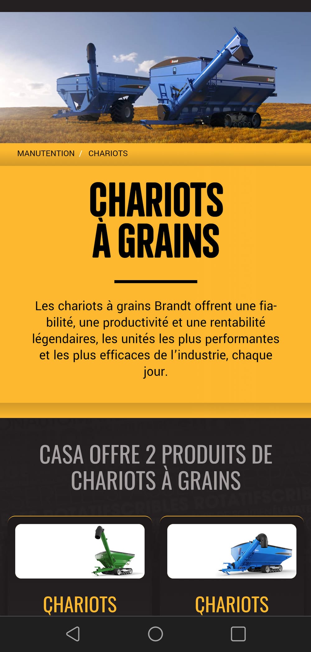 Produits-CASA-Comptoiragricole.com-Kikdesign-Mobile Version